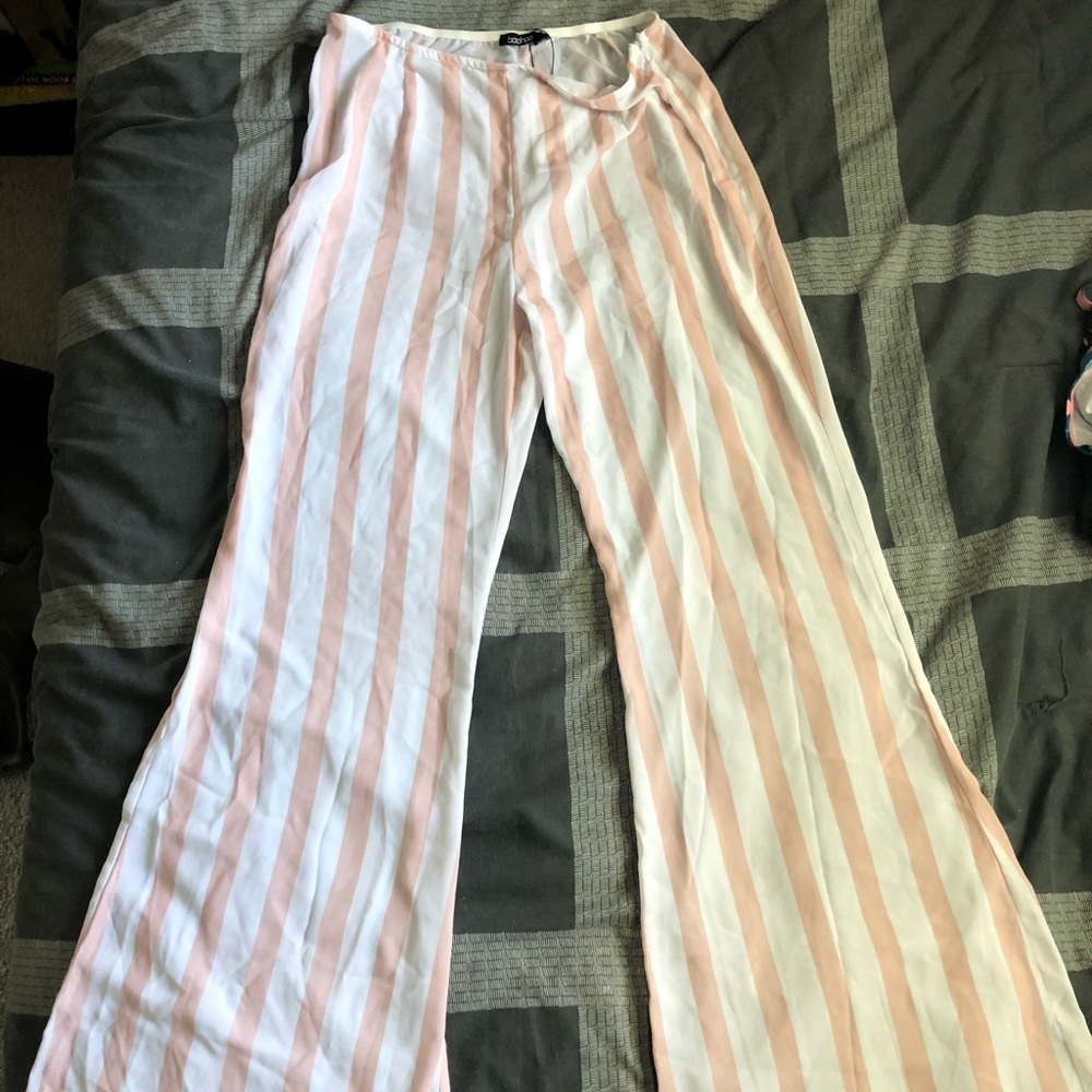 Pink & White Beach Trousers